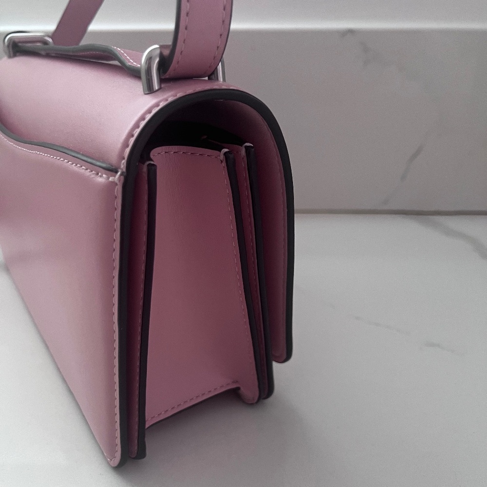 Coach Bandit Pink Leather Shoulder/Crossbody Bag - Picture 6 of 13